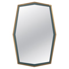 Specchio esagonale urbano in ottone