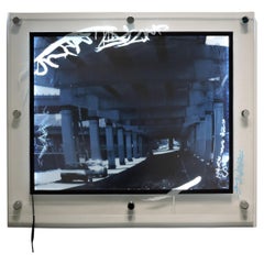 Art urbain industriel Photo Transparence, Lucite, Lights LED "Under the El" (Sous l'El)
