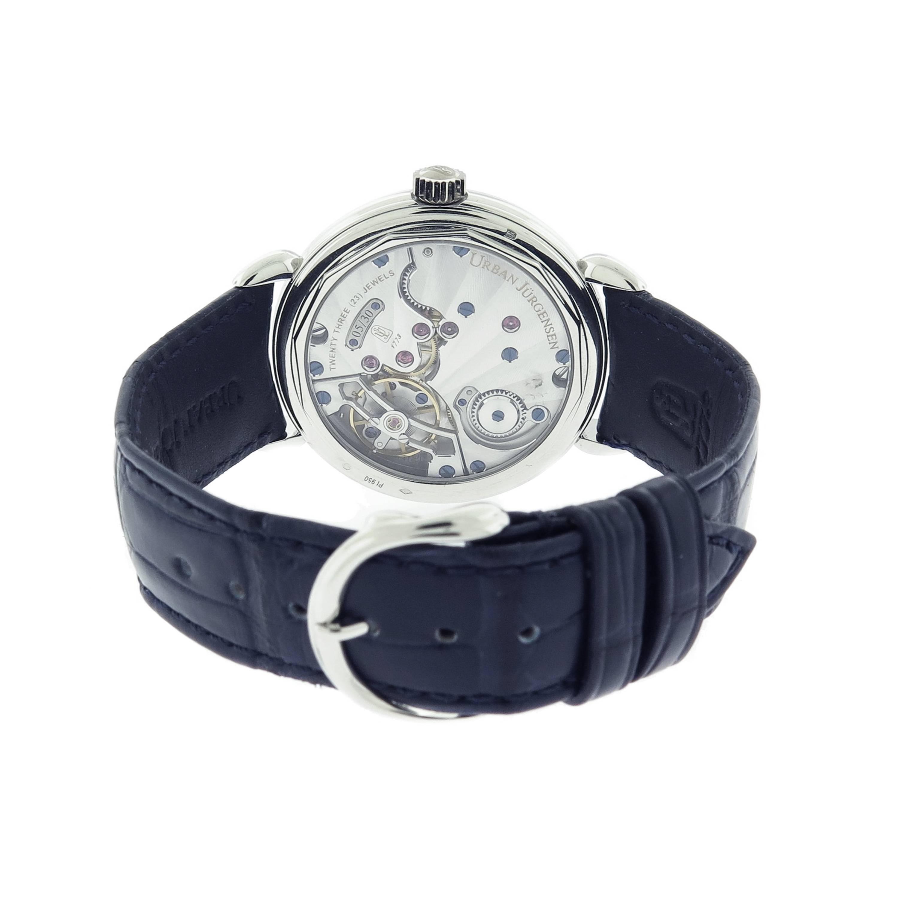 Modern Urban Jurgensen Platinum Limited Edition manual Wristwatch