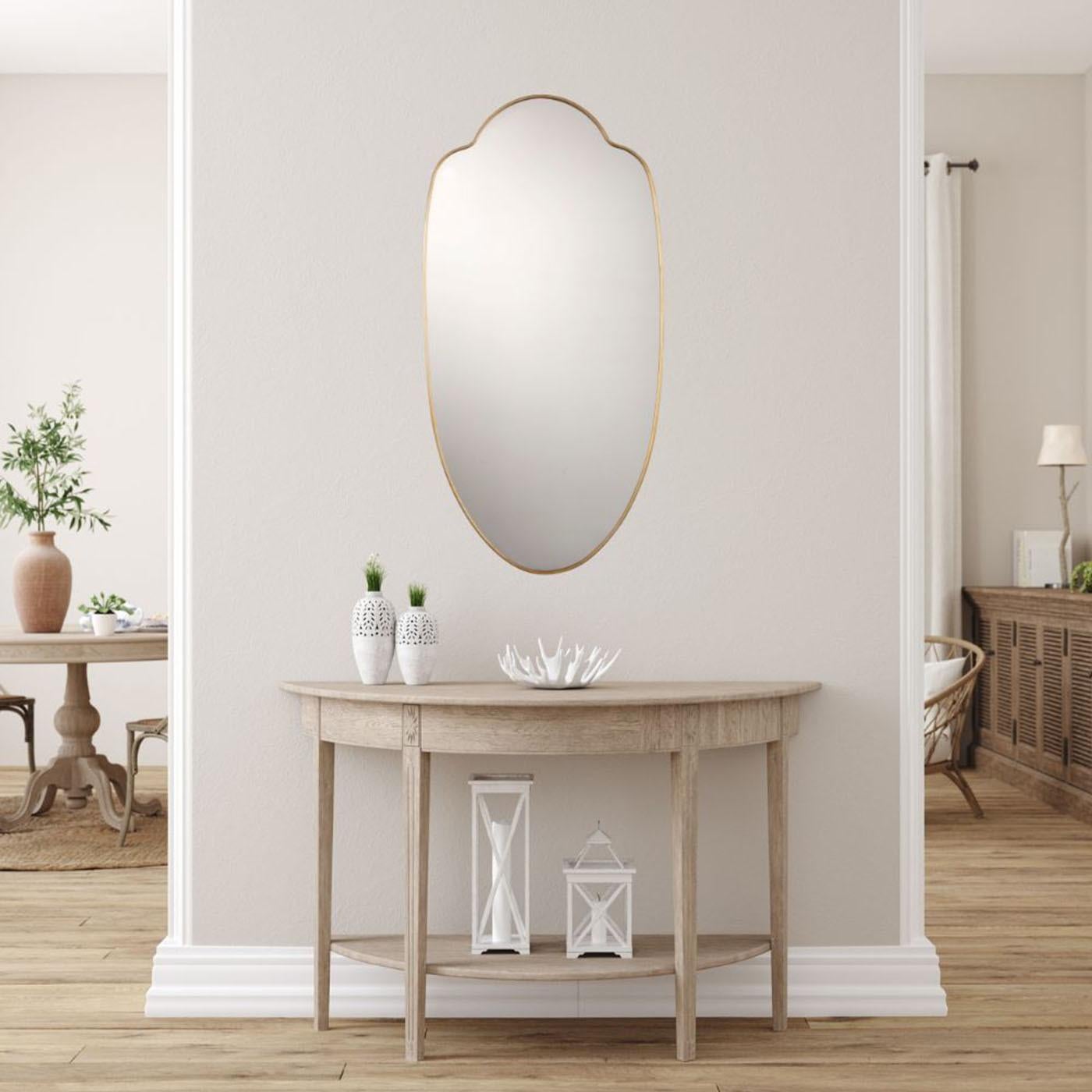 Specchio Urban Ovale in ottone di Bronzetto In condizioni Nuovo in vendita a Milan, IT