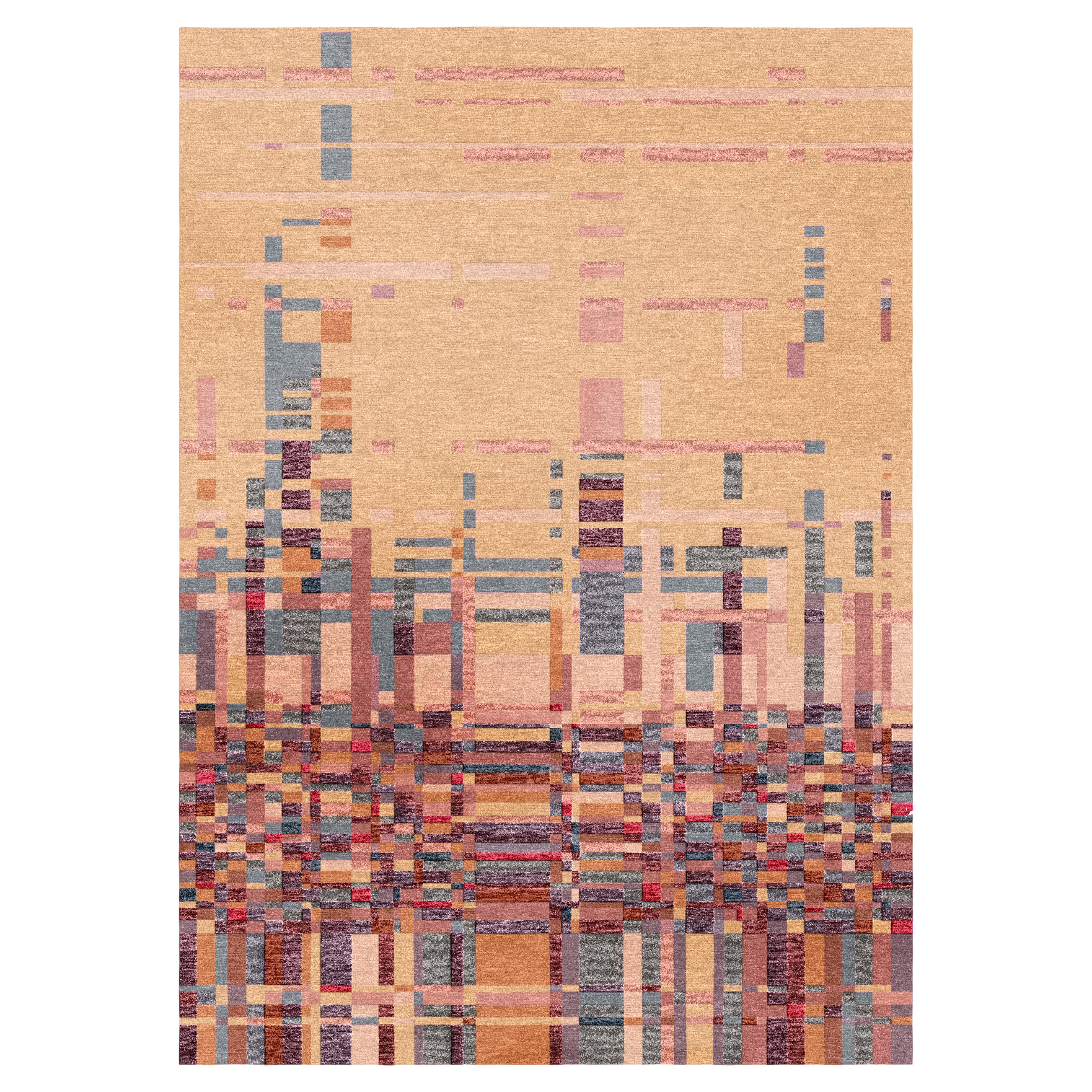 Urban Peach Mauve Rug by Volver Studios