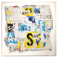 "Urban poetry I" Mixed Technique Box Framed Artwork by Ángel Celada, Spain, 2021 "Urban poetry I" Mixed Technique Box Framed Artwork by Ángel Celada, Spain, 2021