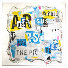 "Urban poetry II" Mixed Technique Box Framed Artwork by Ángel Celada, Spain, 2021 "Urban poetry II" Mixed Technique Box Framed Artwork by Ángel Celada, Spain, 2021