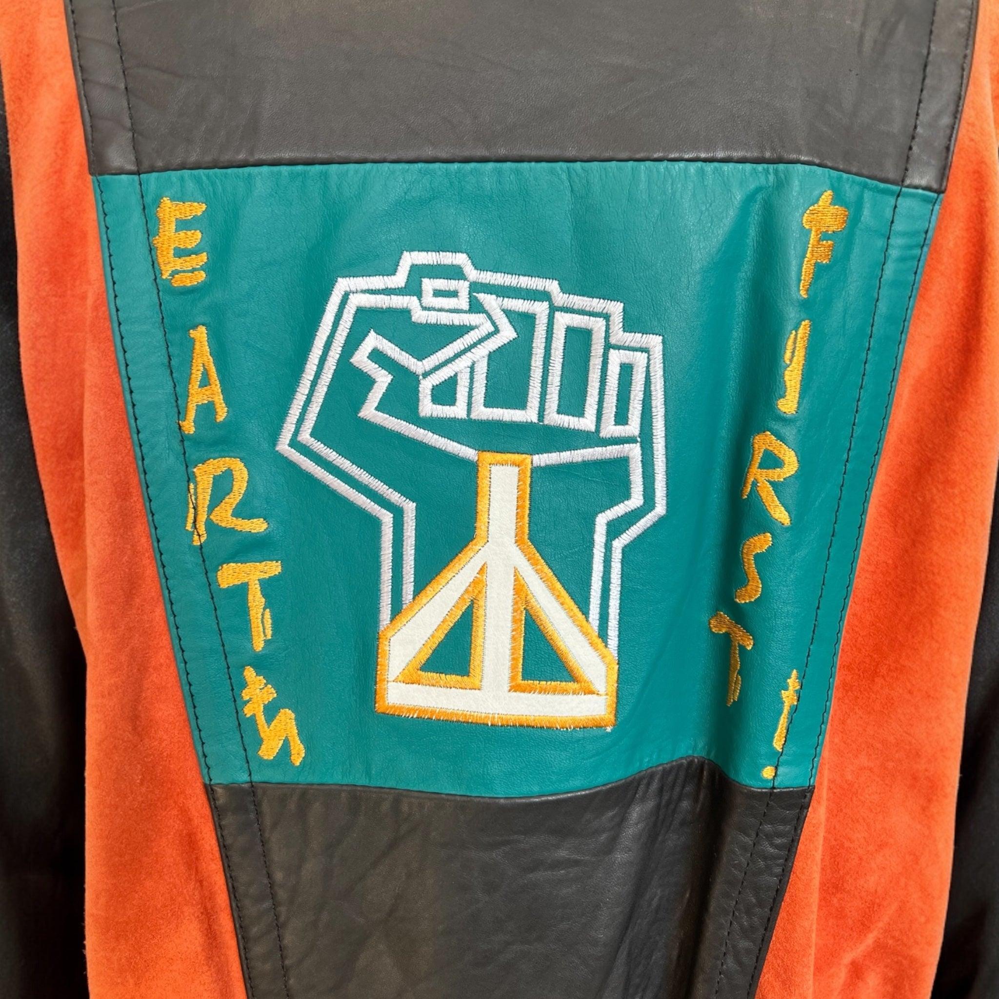 Urban Renewal by M Julian Leather and Suede Bomber Jacket, 1980s In Good Condition For Sale In Los Angeles, CA