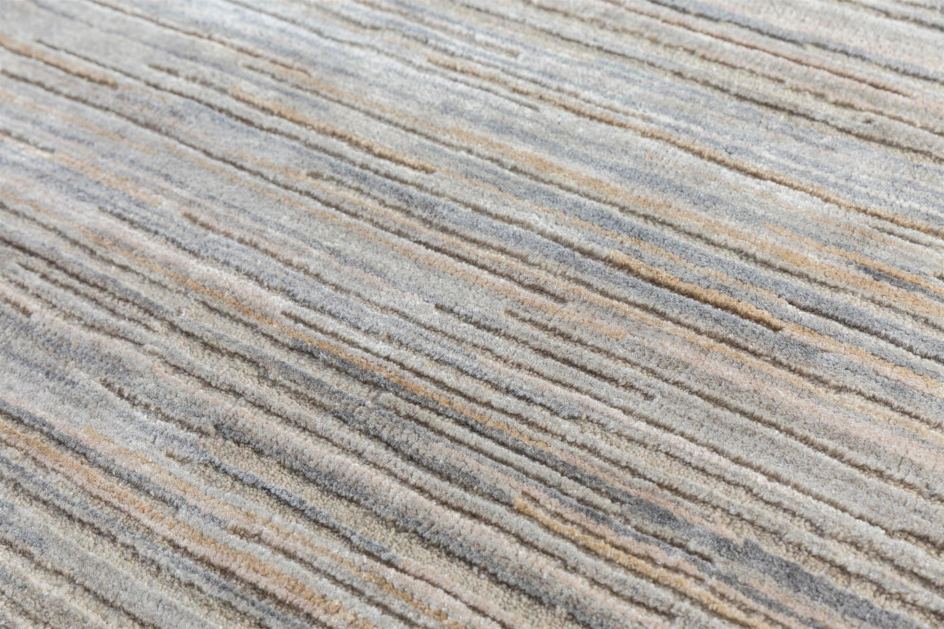 Indian Urban Serenity Antique White & Classic Gray 240X300cm Handknotted Rug For Sale