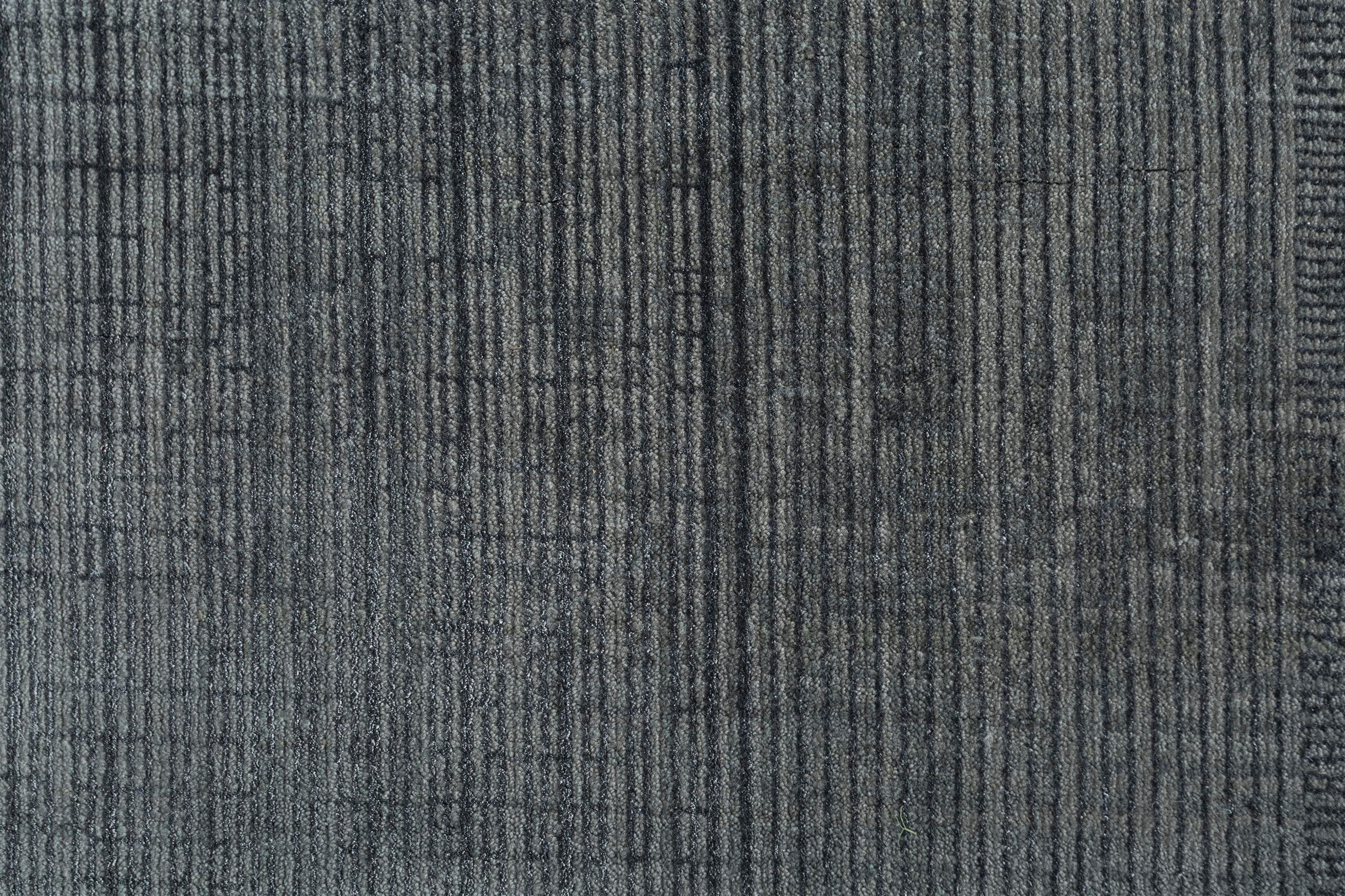 Indien Tapis gris moyen 200x300 cm noué à la main Urban Shadows en vente