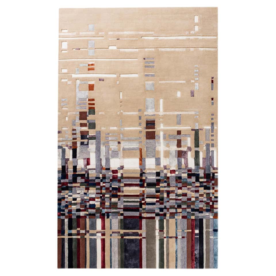 Urban Peach Mauve Rug by Volver Studios For Sale at 1stDibs