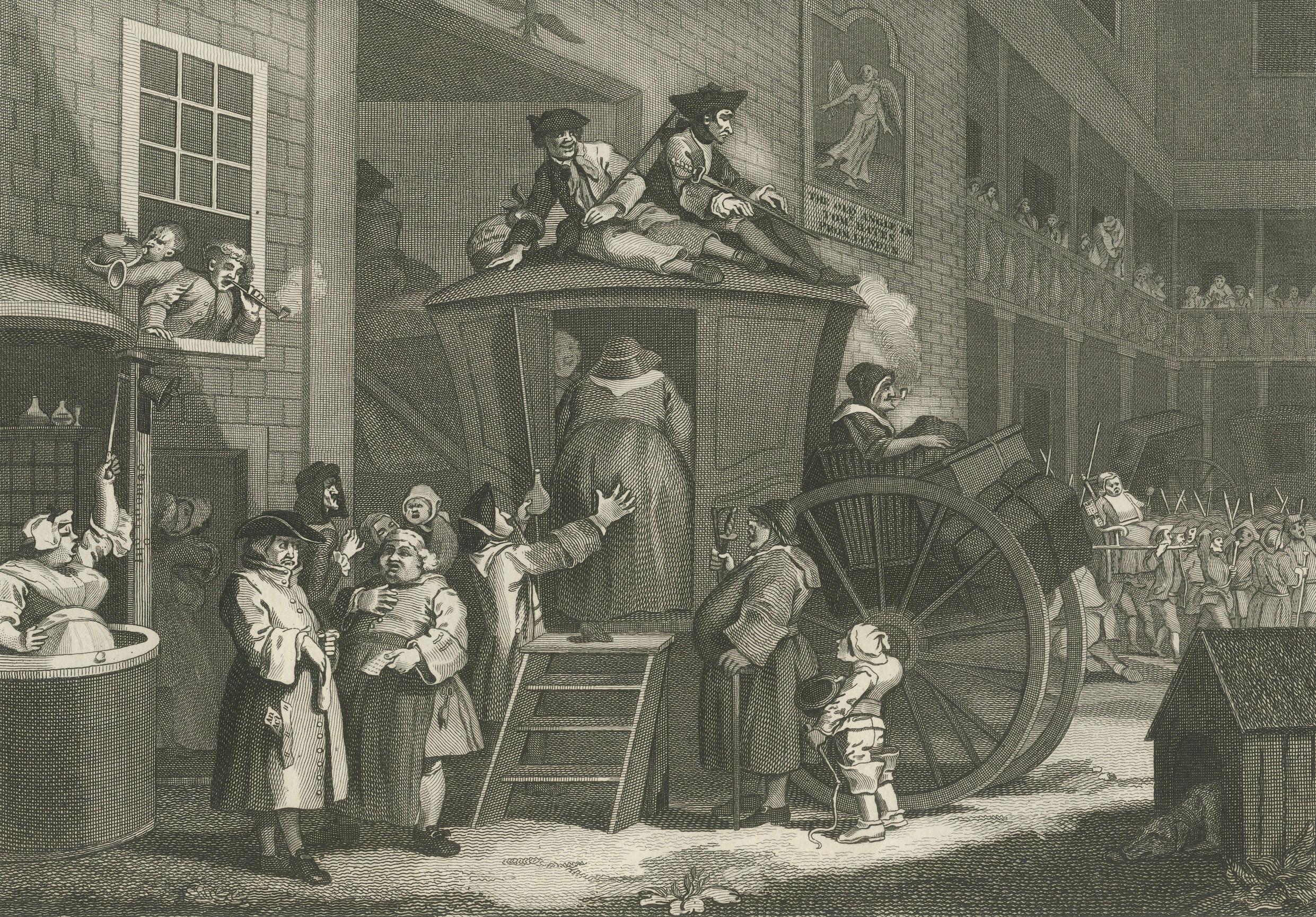 Paper Urban Turmoil and Rural Life: A Dual Perspective by Thomas Cook (1800) For Sale