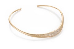 Urban Winter Big Choker in 18k Gold with Diamonds by Nada Ghazal Fine Jewelry