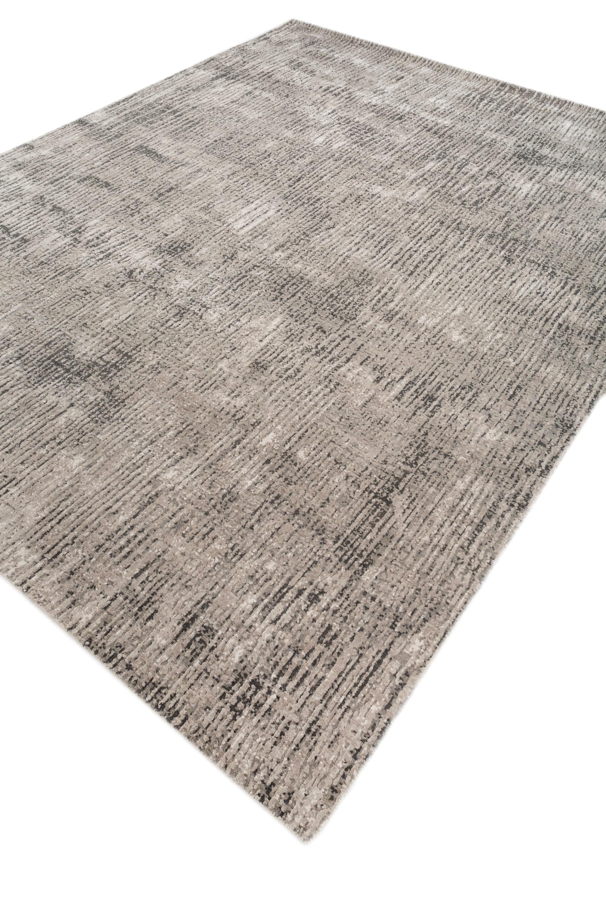 Modern Urban Zen White & Classic Gray 240X300 cm Handknotted Rug For Sale