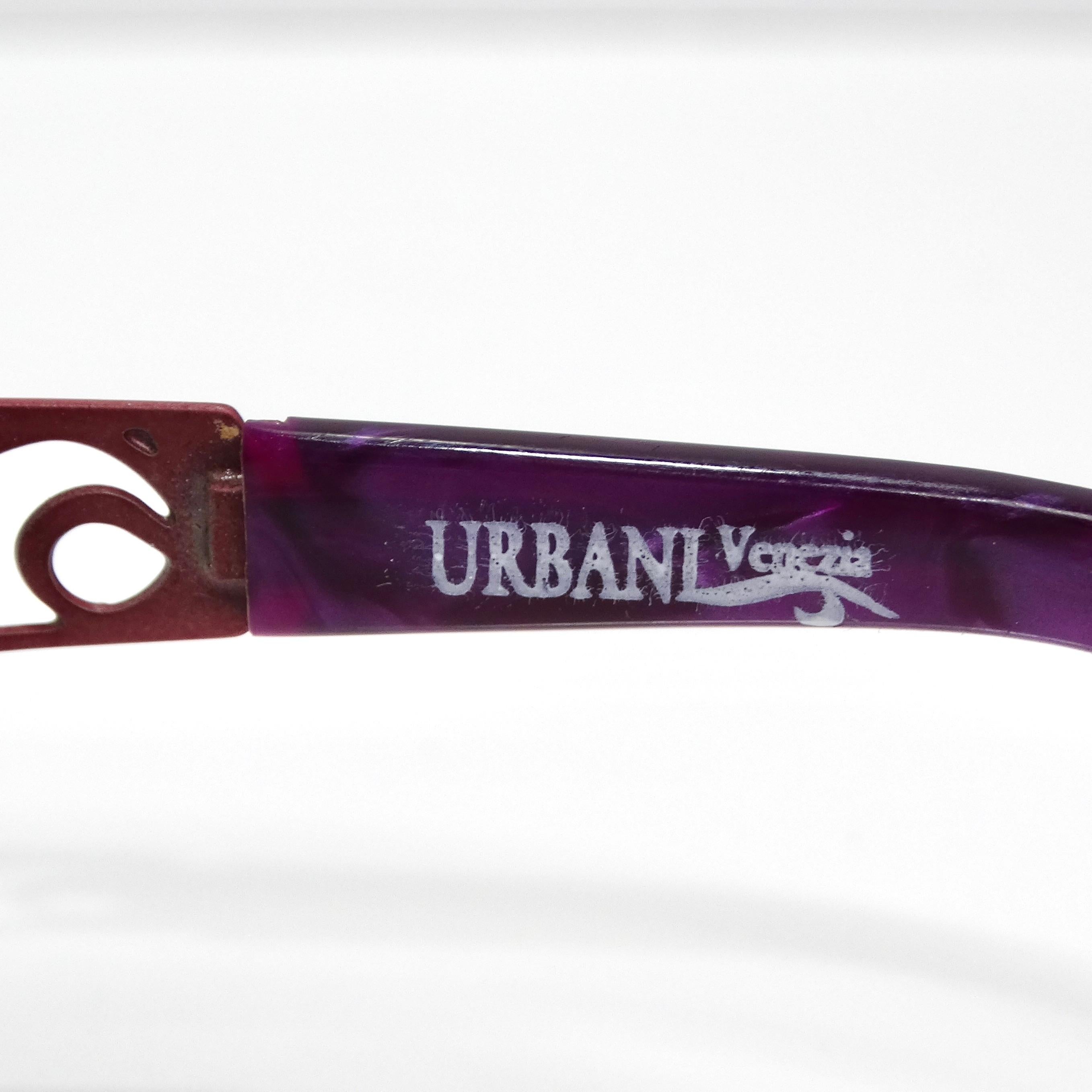 Urbani Venice Purple Laser Cut Sunglasses For Sale 2