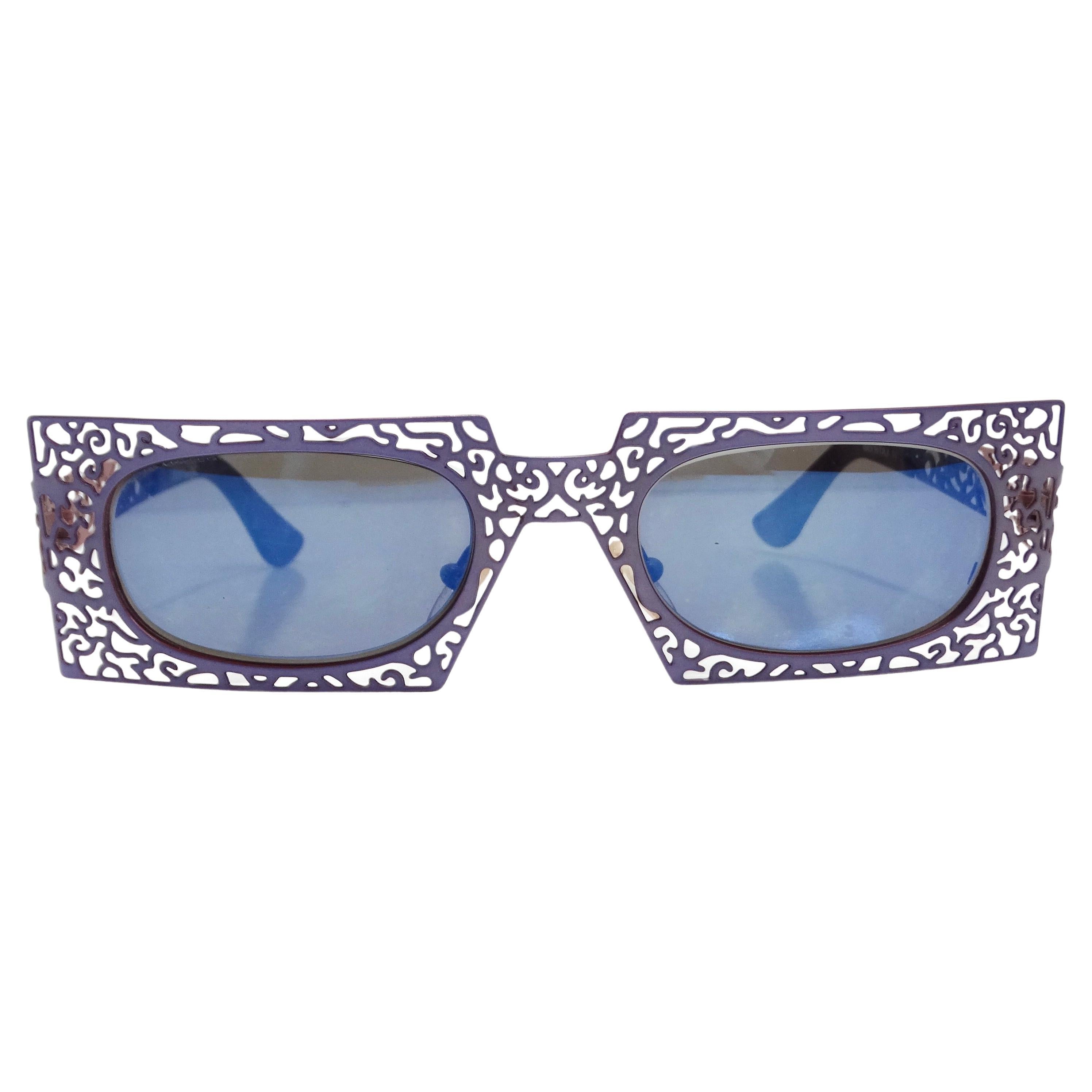 Urbani Venice Purple Laser Cut Sunglasses For Sale
