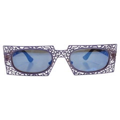 Vintage Urbani Venice Purple Laser Cut Sunglasses