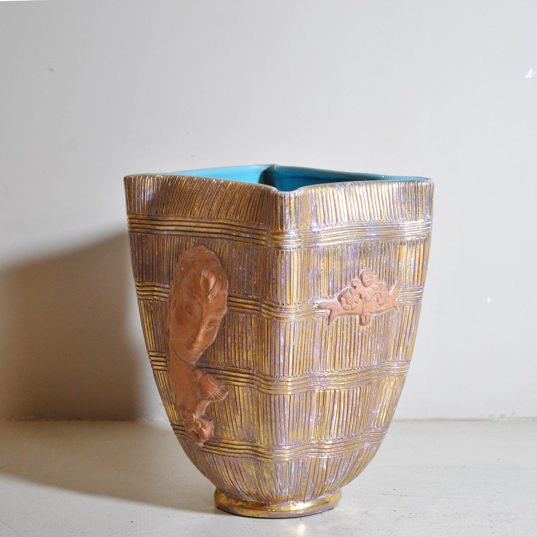 Mid-Century Modern Urbano Zaccagnini Ceramic Vase
