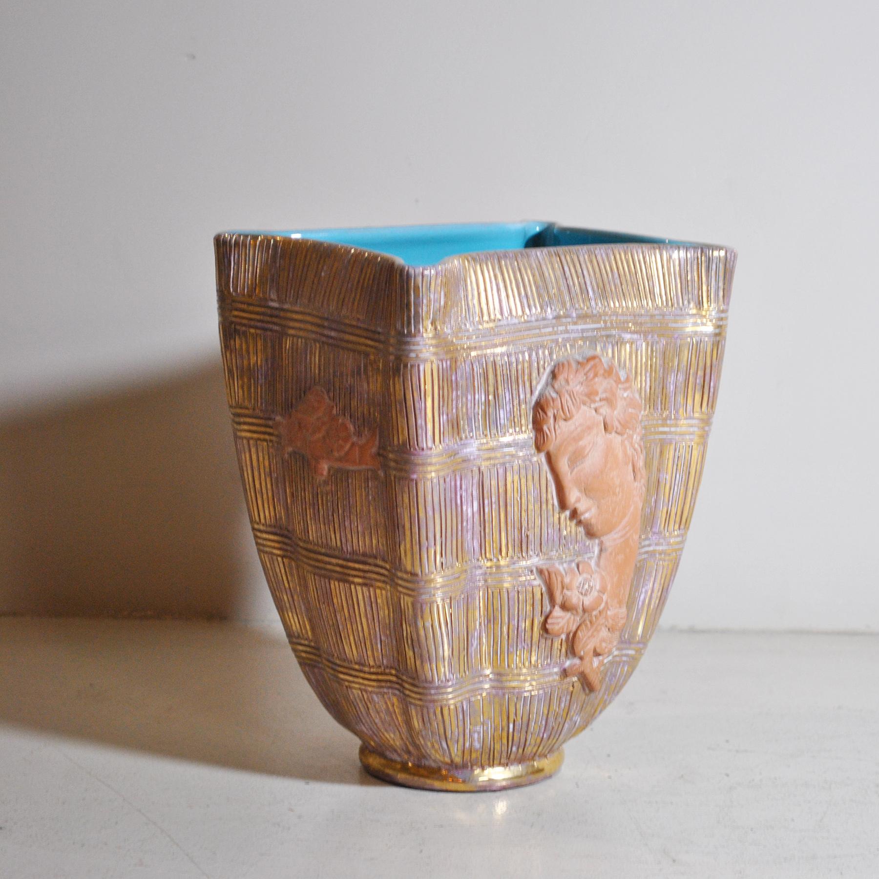 Italian Urbano Zaccagnini Ceramic Vase