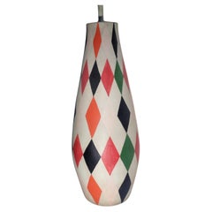 Zaccagnini Raymor Italy Modernist Diamond Design Table Lamp 1950's
