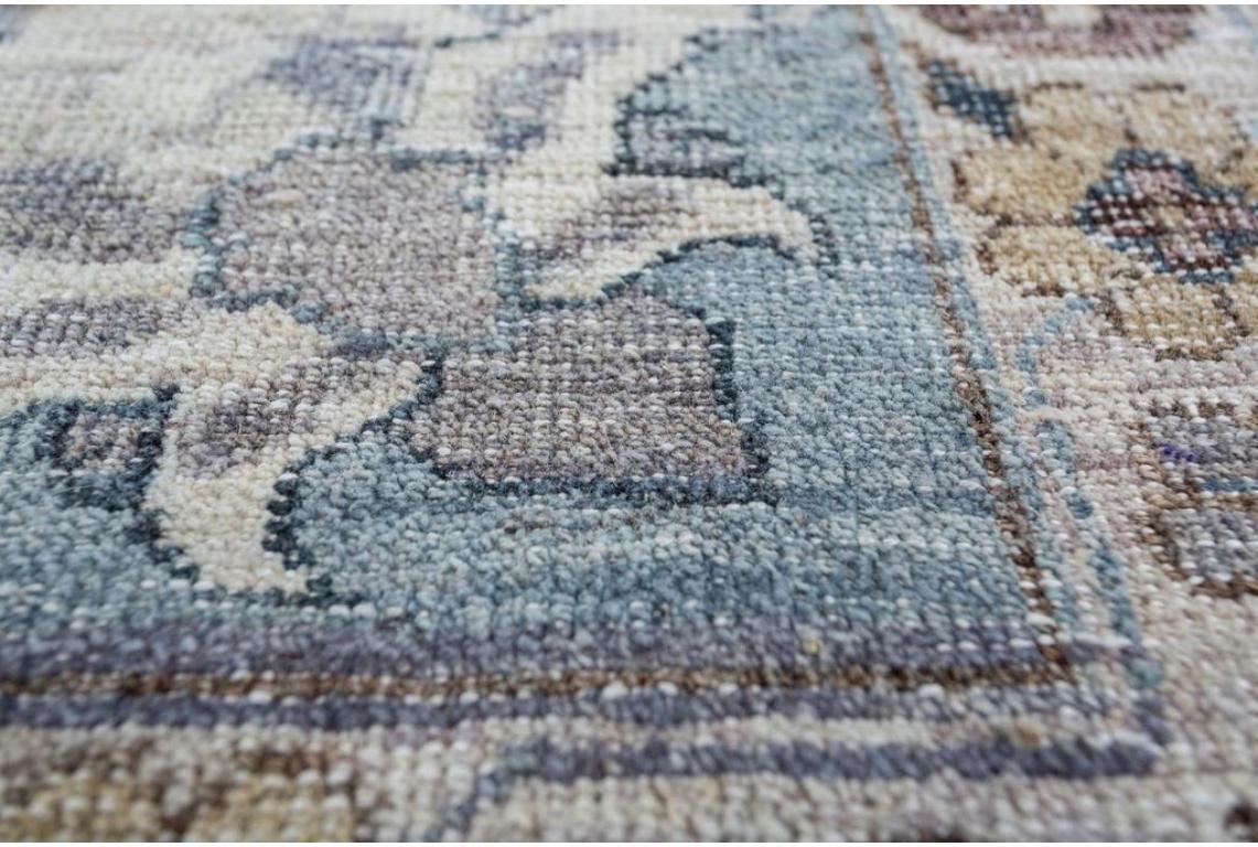 Indian UrbanVintage Indigo Blue & Blue Mirage 180x270cm Handknotted Rug For Sale