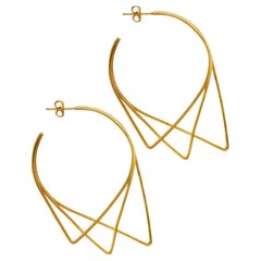 Urbs Earrings Big Gold Plated
