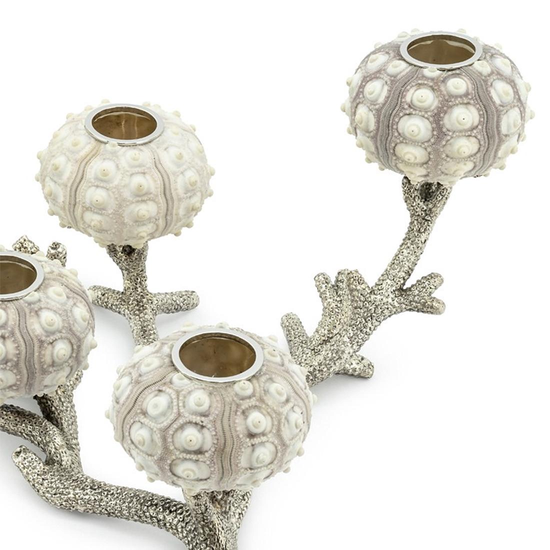 Urchins Candleholder Silver Plated In New Condition For Sale In Paris, FR