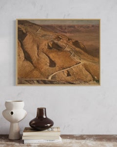 "Il sentiero dei serpenti, Masada" Paesaggio del realismo impressionista di Uri Blayer