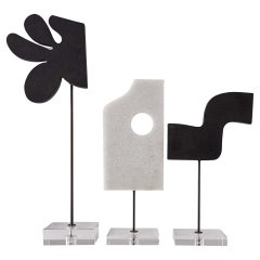 Uri Sculptures, Set of 3 ASC05 - Charcoal