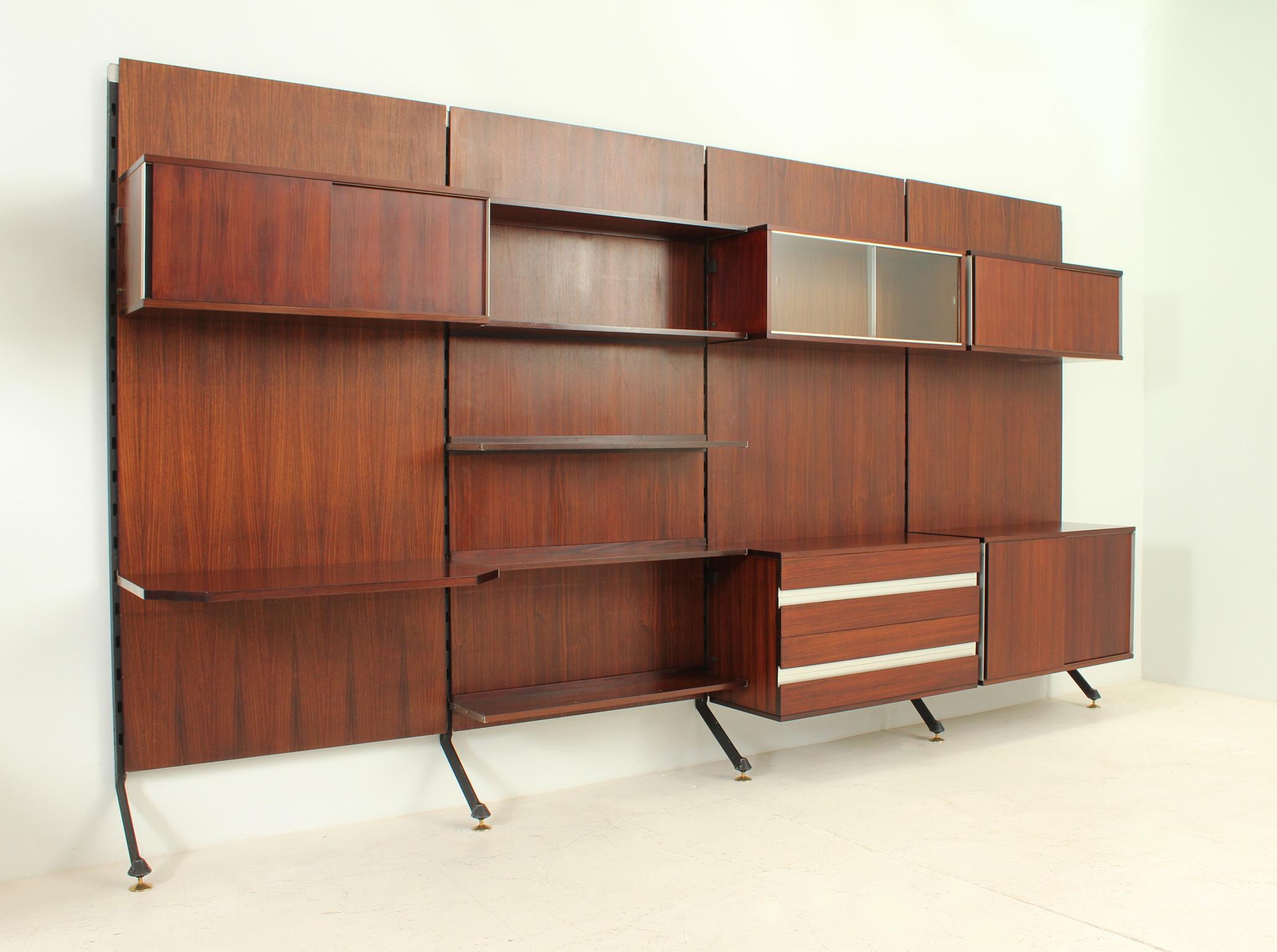 Urio Wall System by Ico Parisi for Mim Roma, Italy, 1957 For Sale 3