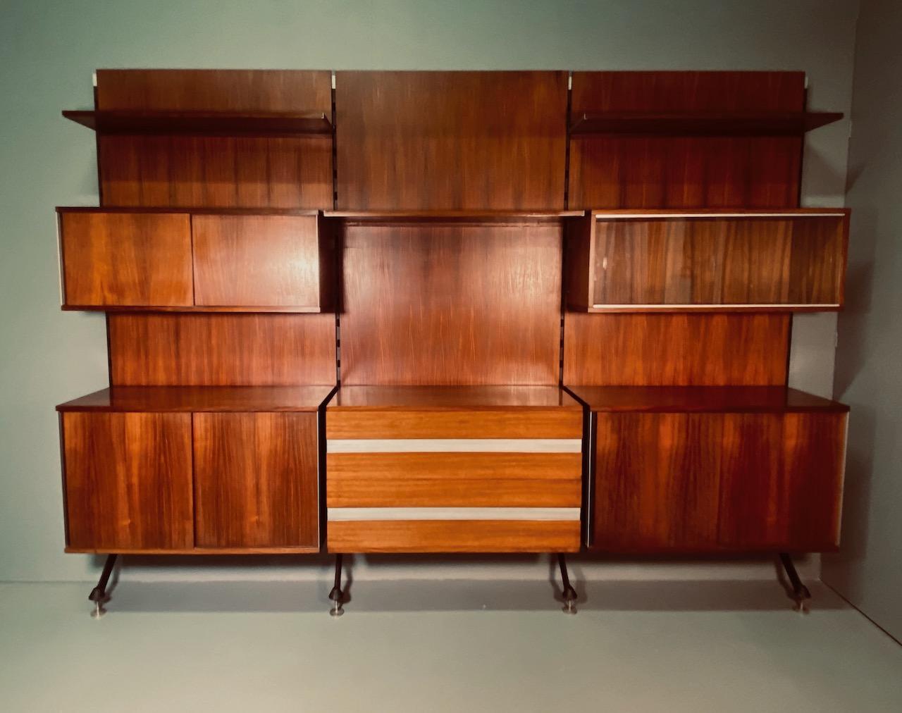 Mid-Century Modern Urio Wall System by Ico Parisi for Mim Roma, Italy, 1957 For Sale