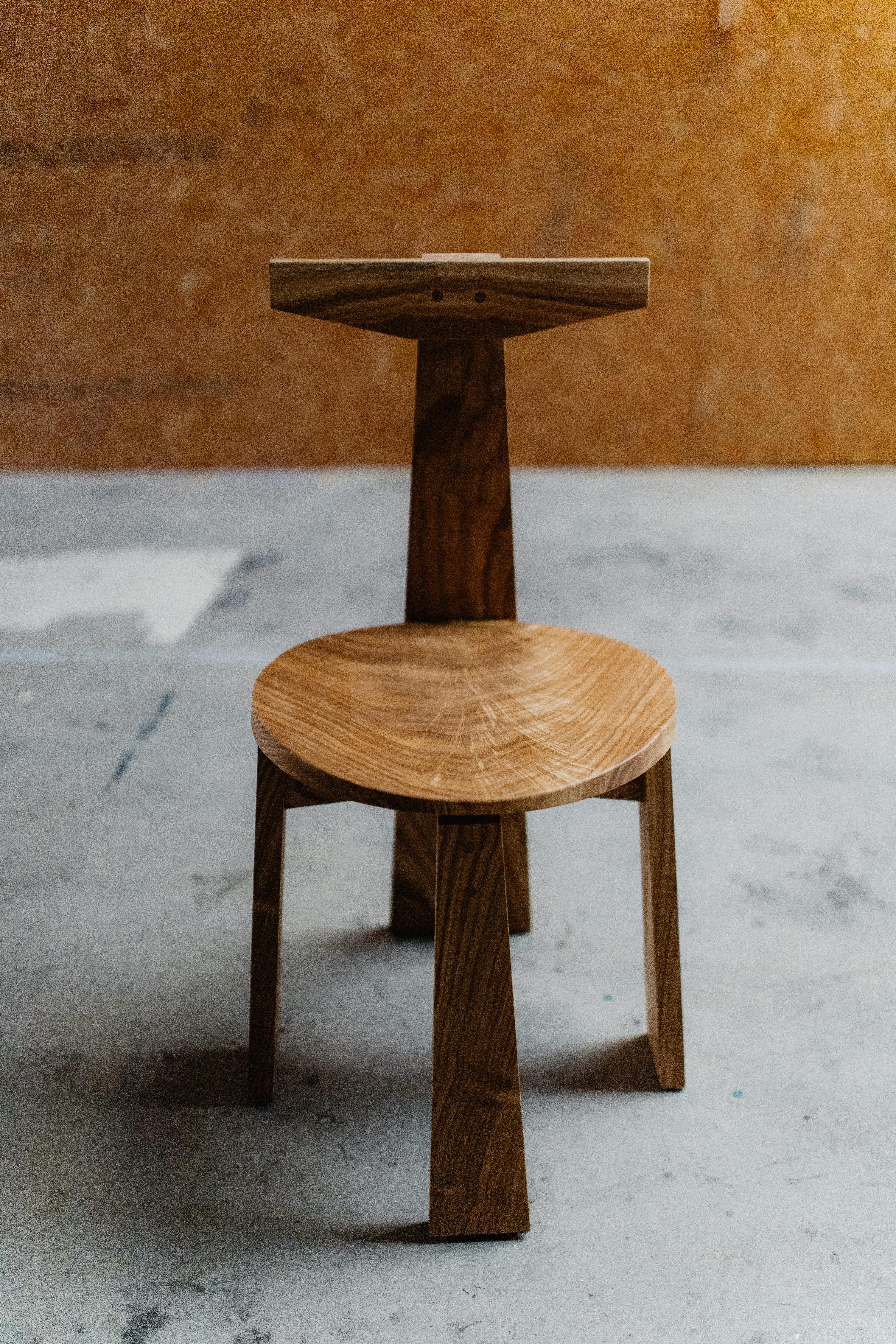 Urithi 4 leg dining chair by Albert Potgieter Designs
Dimensions: D 45 x W 45 x H 80 cm. SH: 45 cm.
Materials: Exotic wood.

The Urithi - meaning Heritage. The 4 leg version of the Urithi Dining Chair was designed to be a more artistic version.