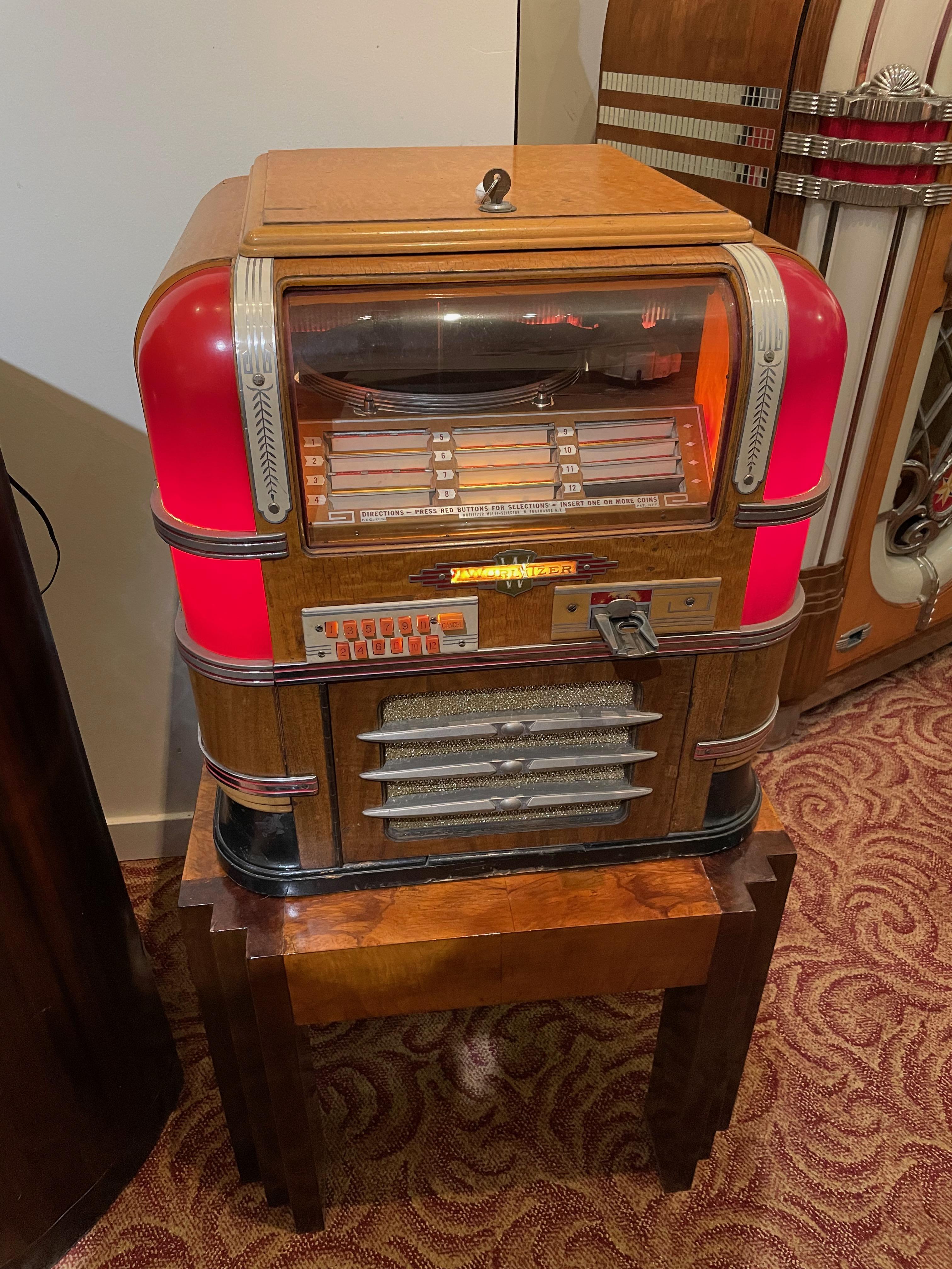 wurlitzer tabletop jukebox