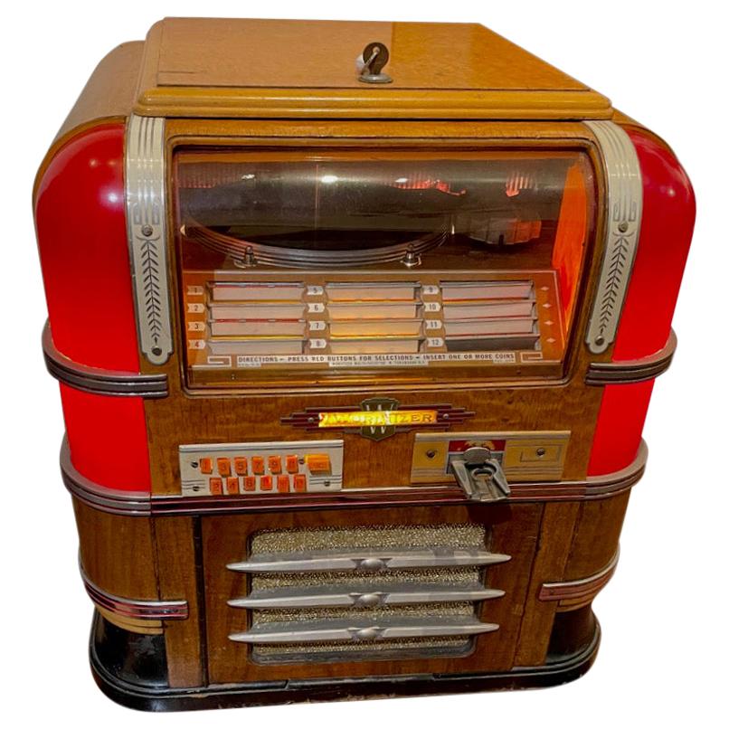 Wurlitzer 61 Countertop Jukebox Restored Working, 1939