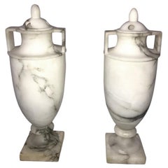 Urn Alabaster Table Lamps