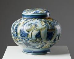 Urn Designed by Allan Ebeling for Bo Fajans, Sweden, 1925
