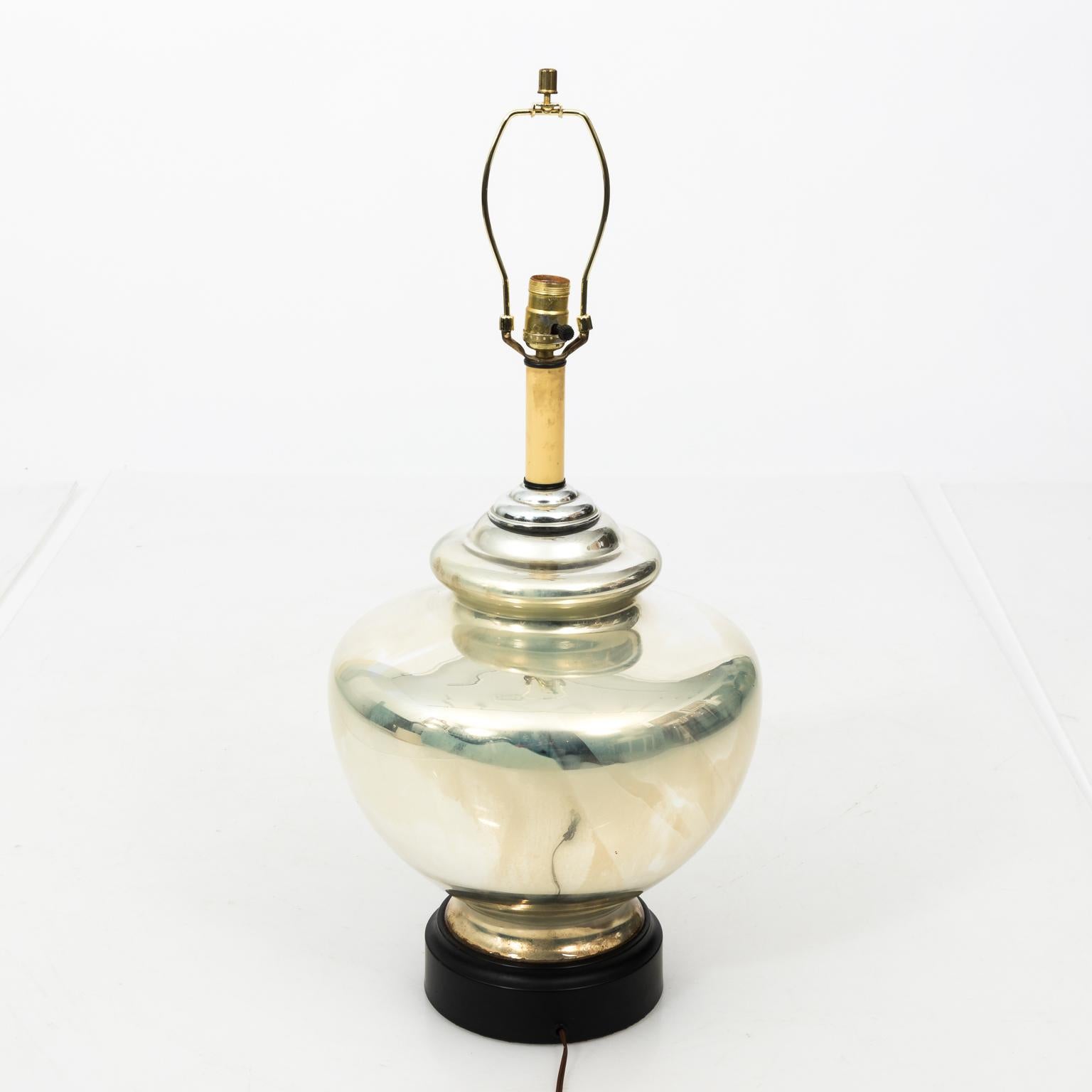 Urn Form Mercury Glass Lamp, circa 1960s 3