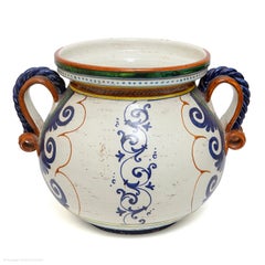 Urn Planter Flower Majolica Renaissance Italian Roman Charity Cimon Pero