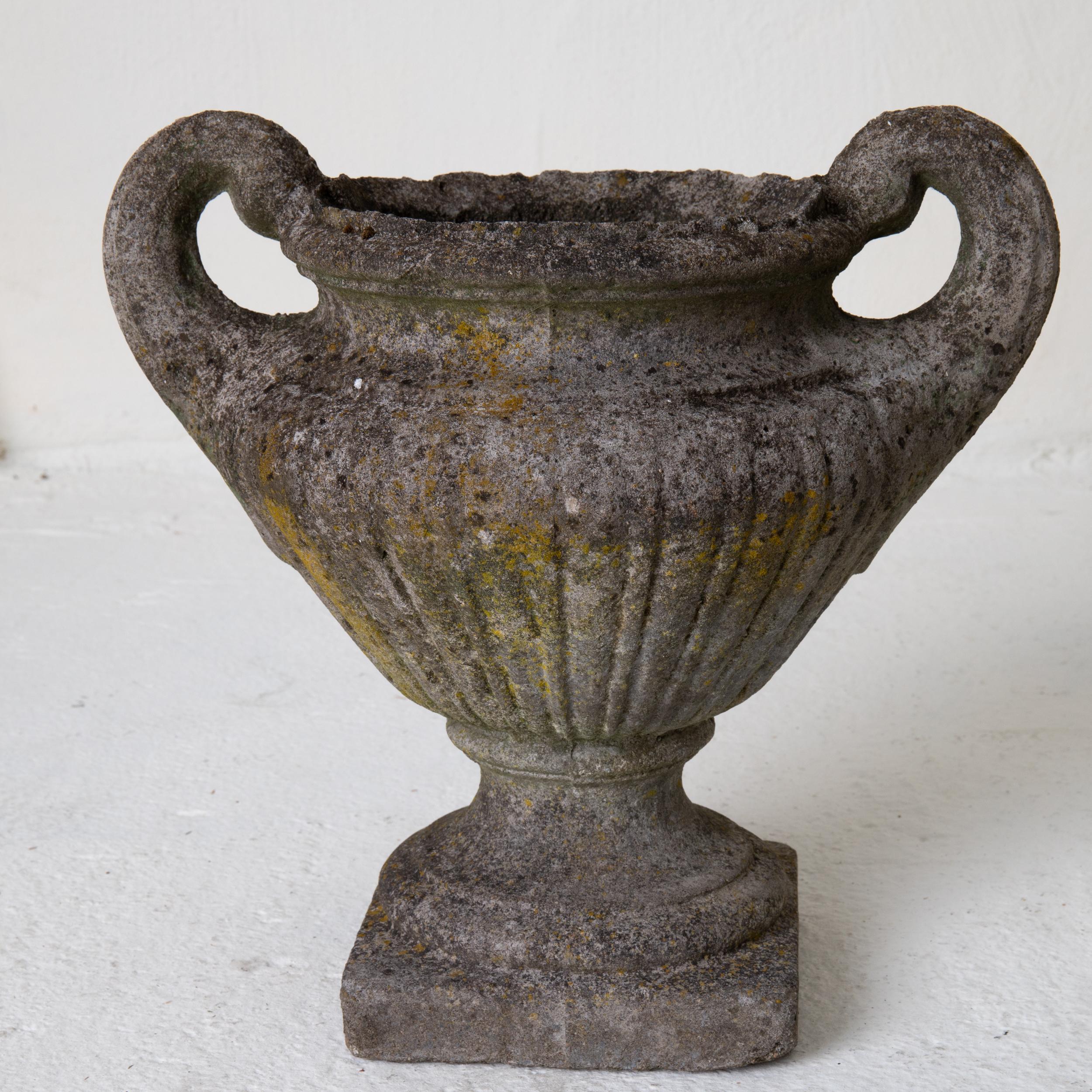 Urns French Stone Grey Late 19th Century France 2