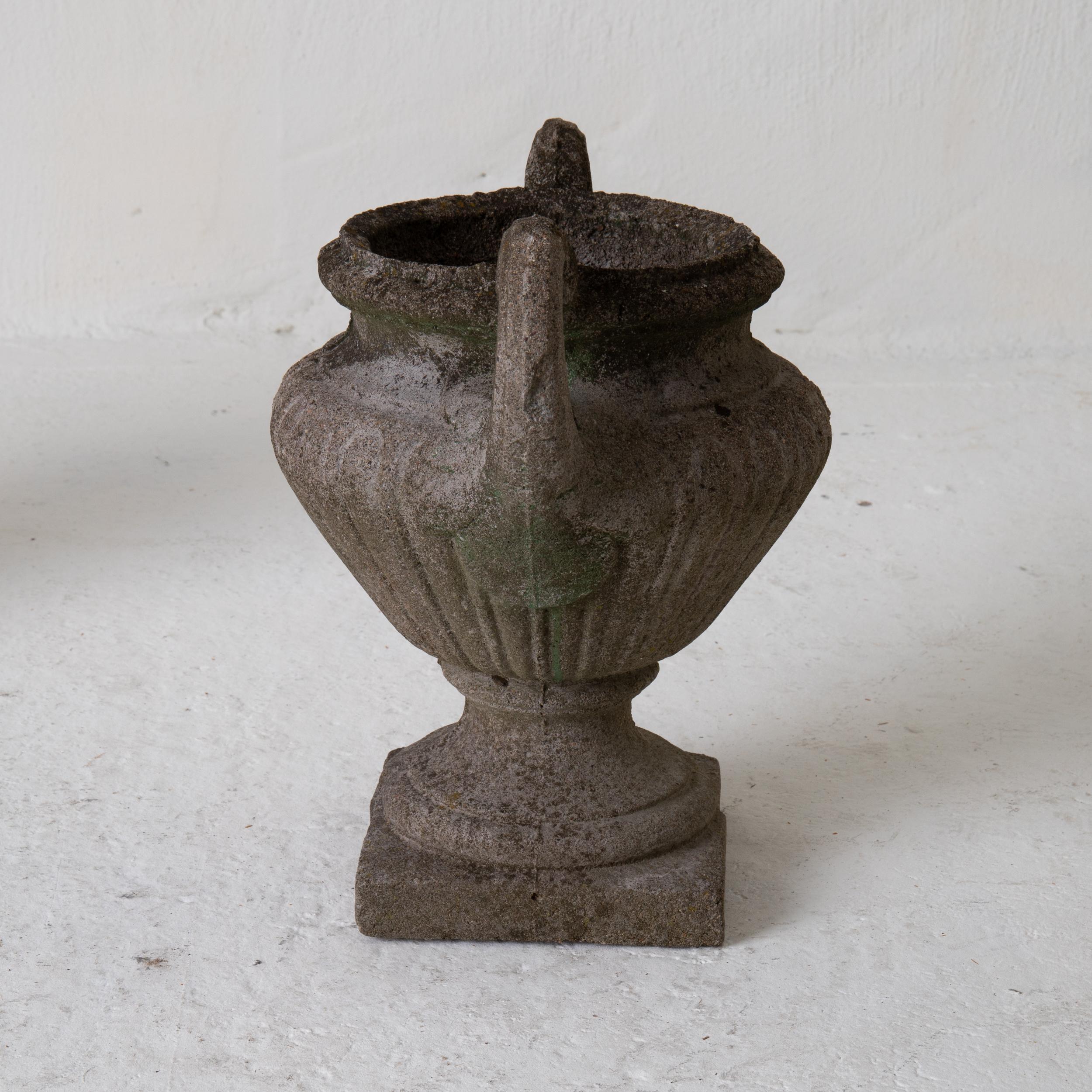 Urns French Stone Grey Late 19th Century France 3