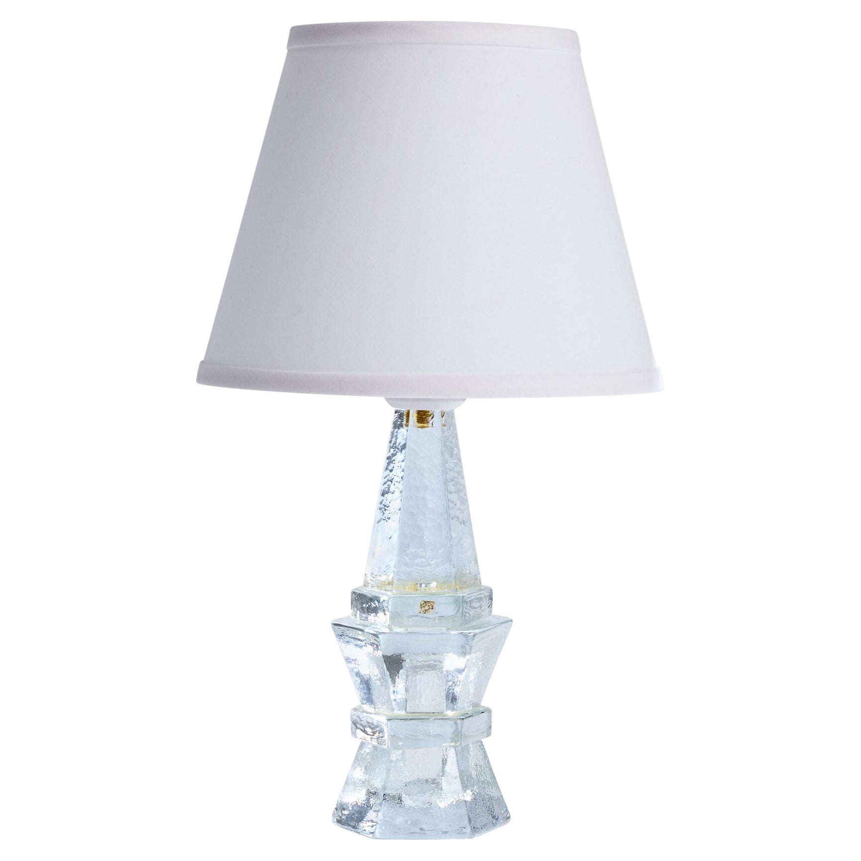 Urshult Glasbruk, Table Lamp, Glass, Sweden, 1960s