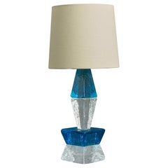 Urshult Glasbruk, Table Lamp, Glass, Sweden, 1960s