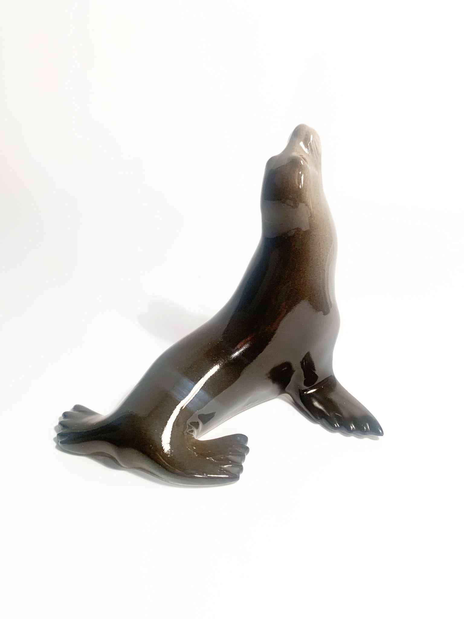 URSS Ceramic Sculpture of a Seal from the 1940s For Sale 2