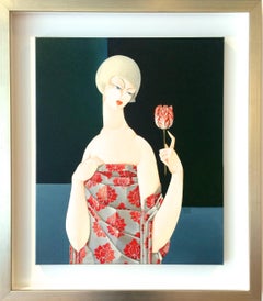 Woman With A Tulip