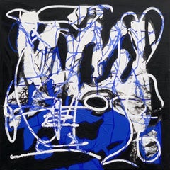 Ohne Titel 1 - Zeitgenössische expressive abstrakte Malerei, Konzeptkunst