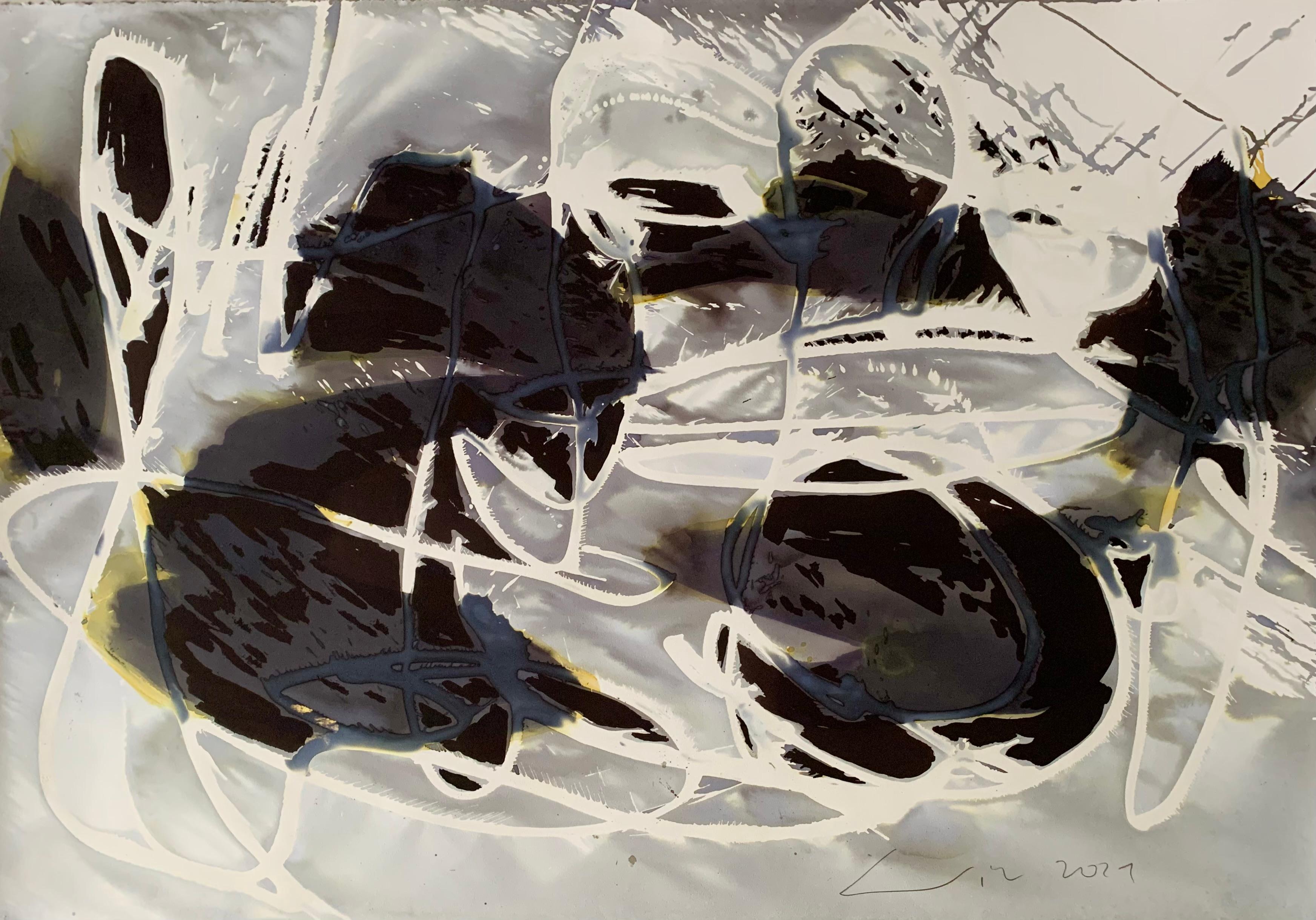 Sans titre 3 - Abstrait expressif contemporain  Peinture, Art conceptuel