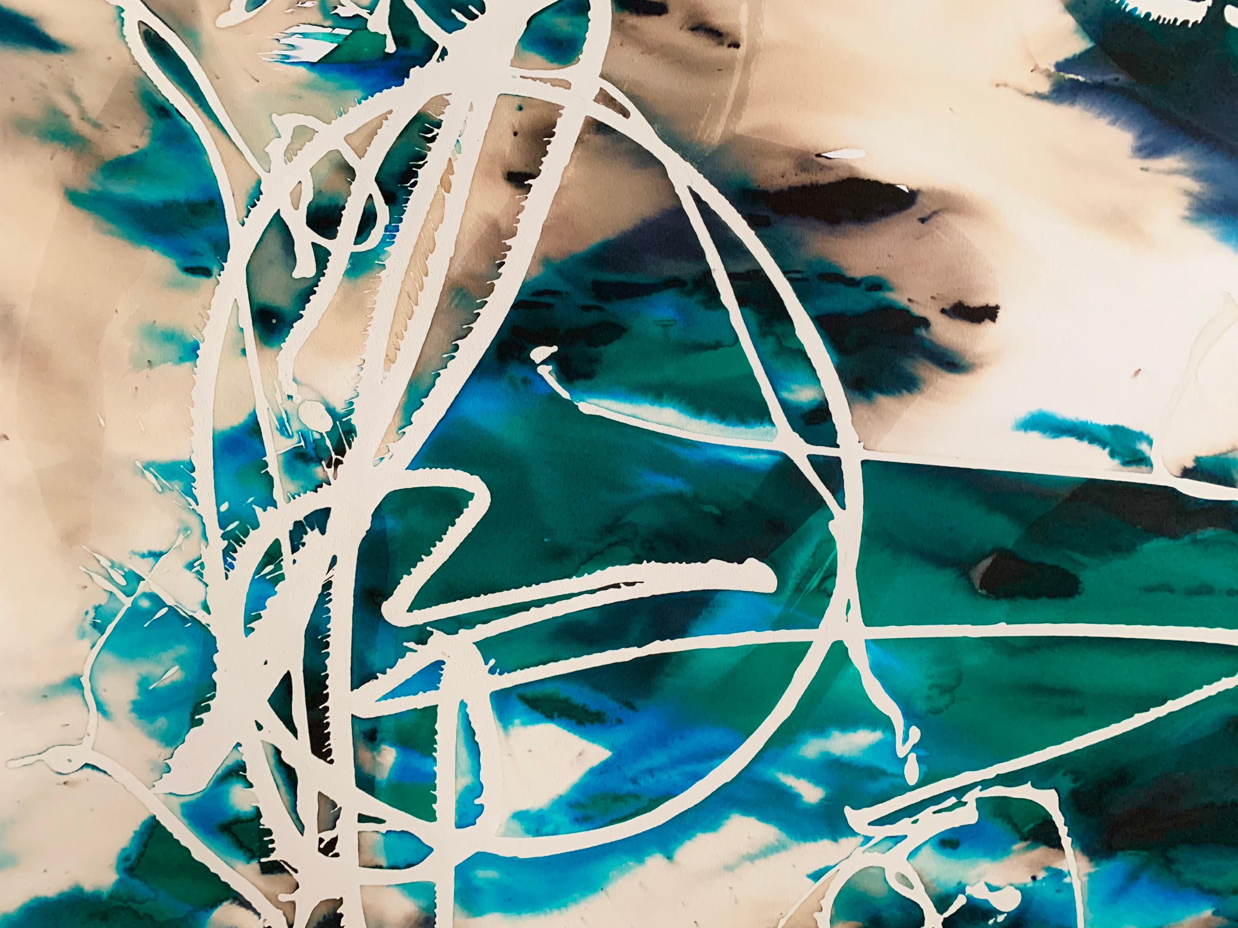 Untitled  - Contemporary Expressive Abstract Painting, Conceptual Art For Sale 1