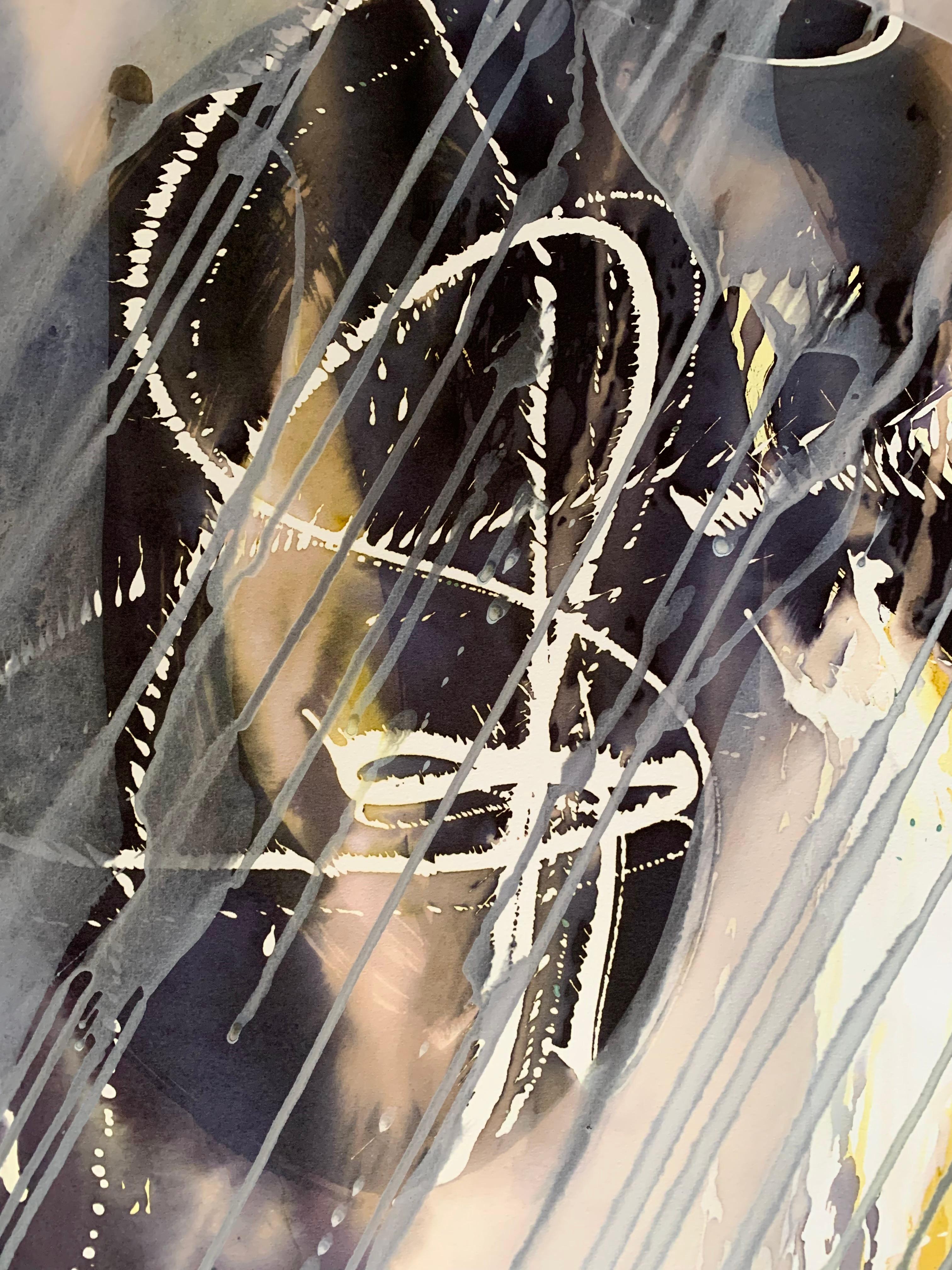 Untitled  - Contemporary Expressive Abstract Painting, Conceptual Art For Sale 3