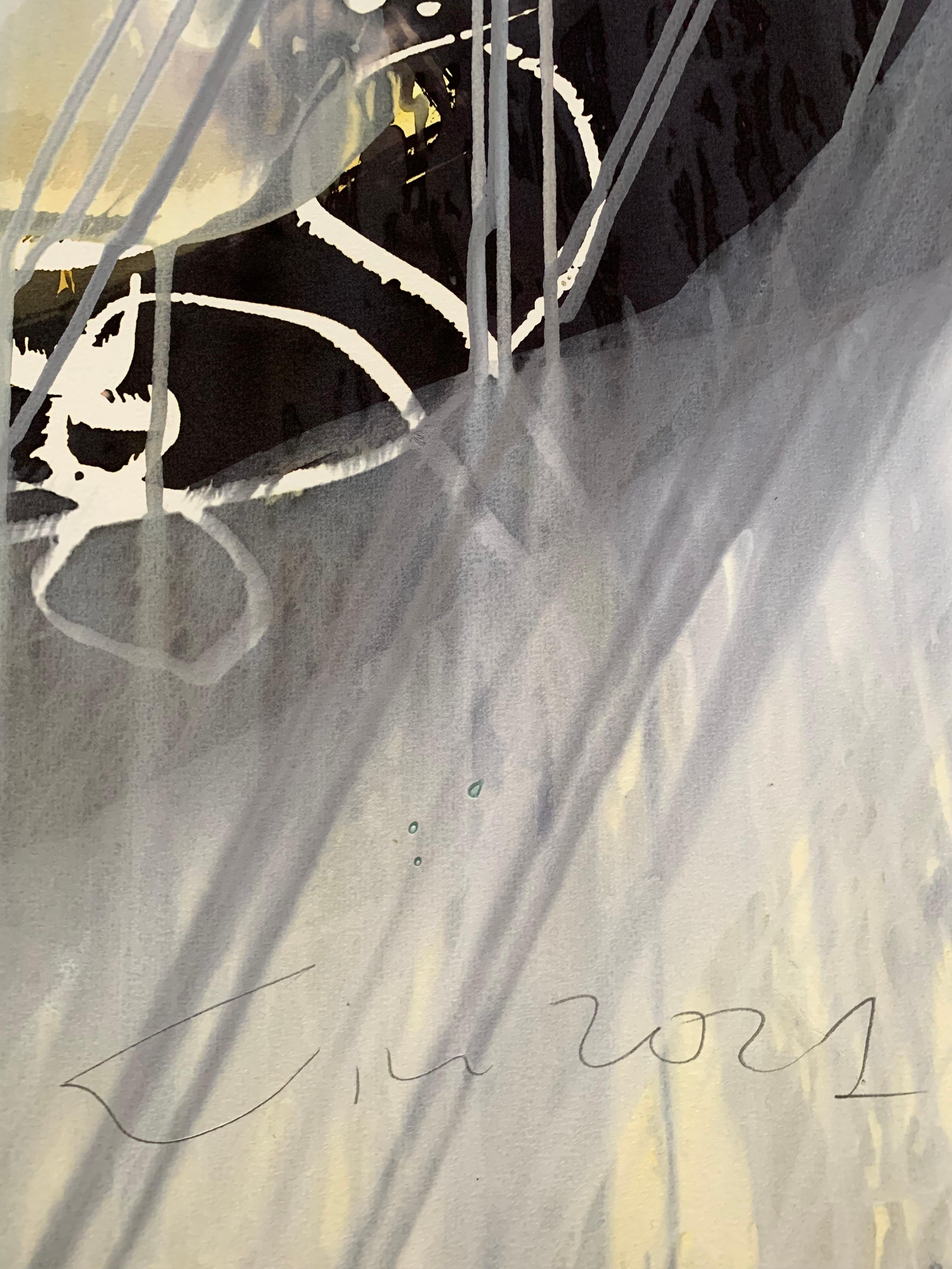 Untitled  - Contemporary Expressive Abstract Painting, Conceptual Art For Sale 4