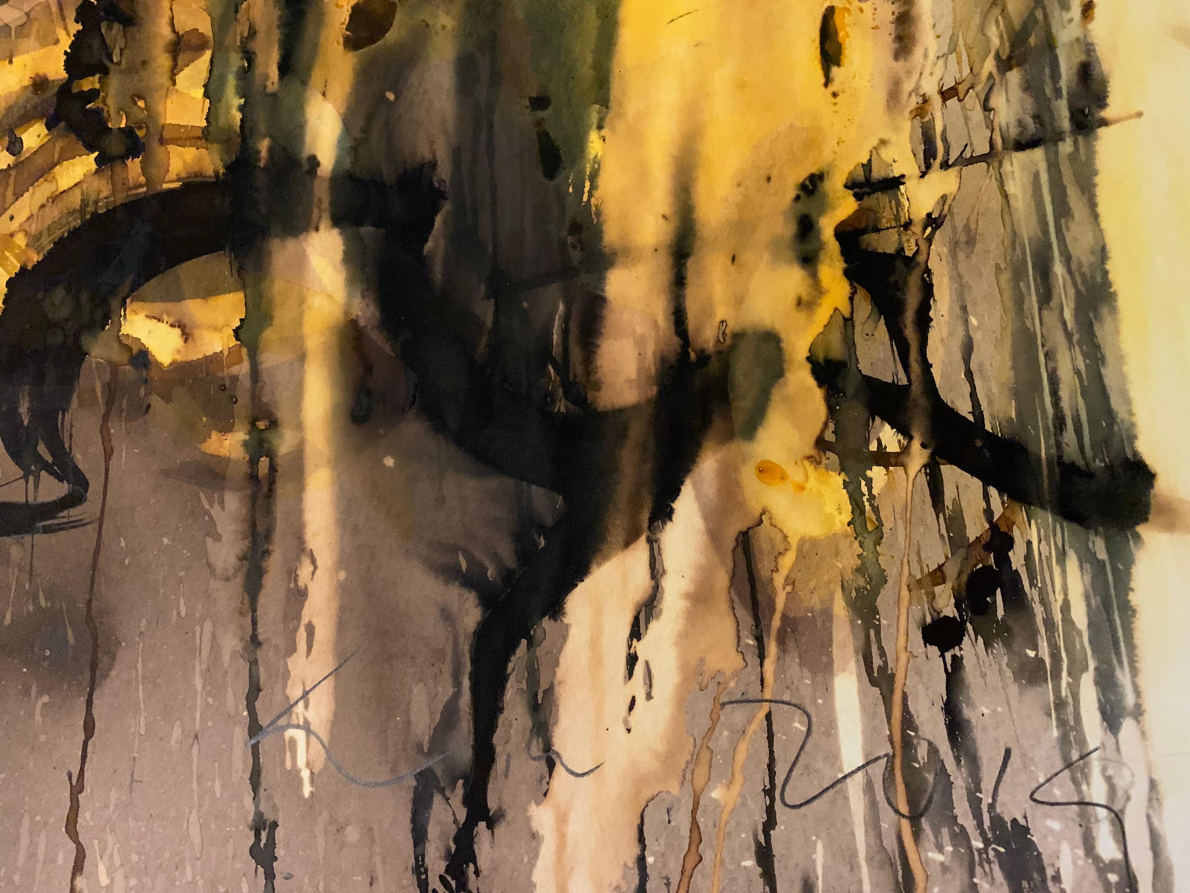 Untitled  - Contemporary Expressive Abstract Painting, Conceptual Art For Sale 3