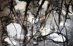 Sin título - Pintura al óleo XXL expresiva abstracta contemporánea, arte conceptual