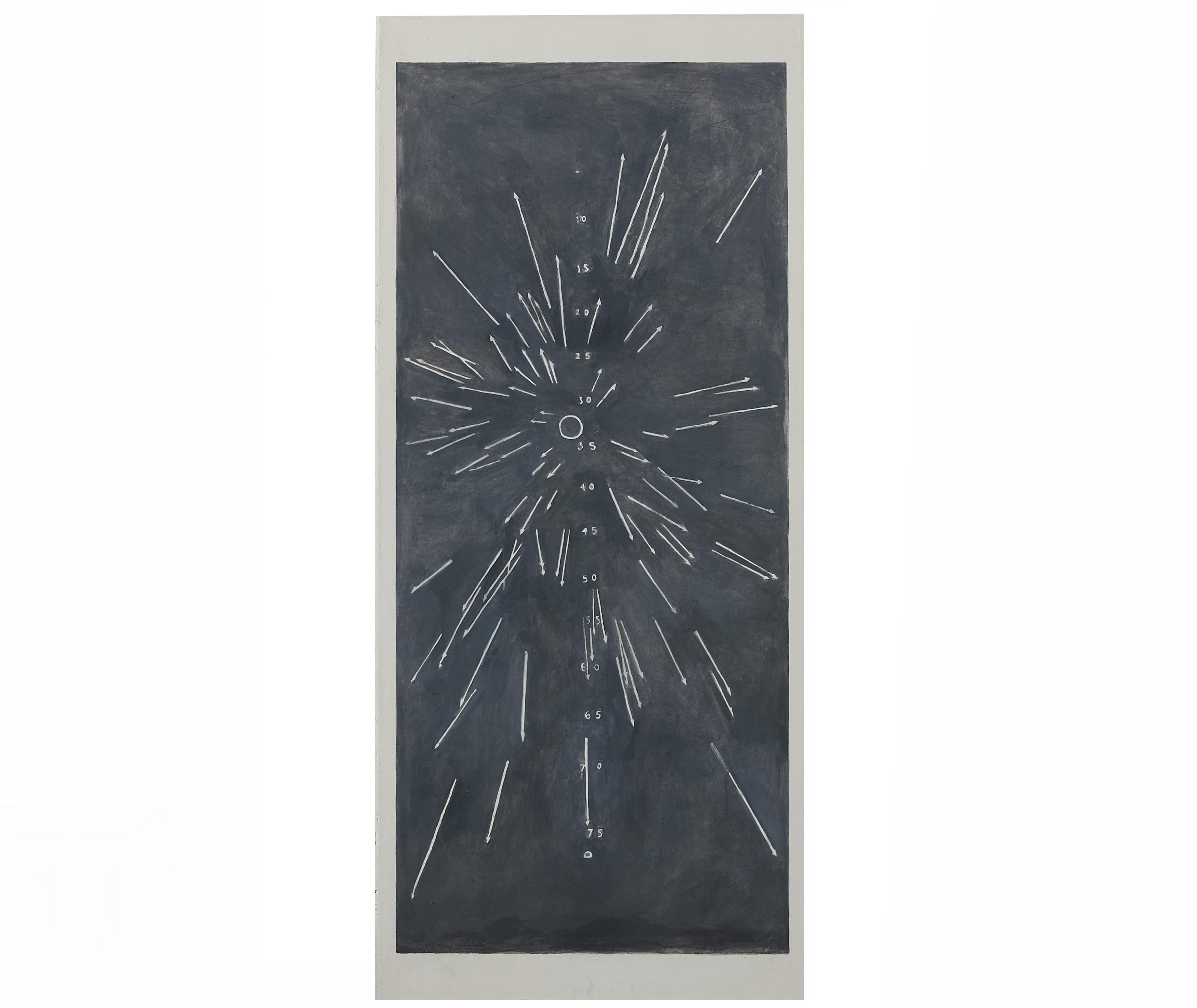 Abstract Geometric Contemporary Oil on Canvas Painting - Radiant