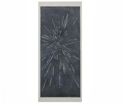 Abstract Geometric Contemporary Oil on Canvas Painting - Radiant