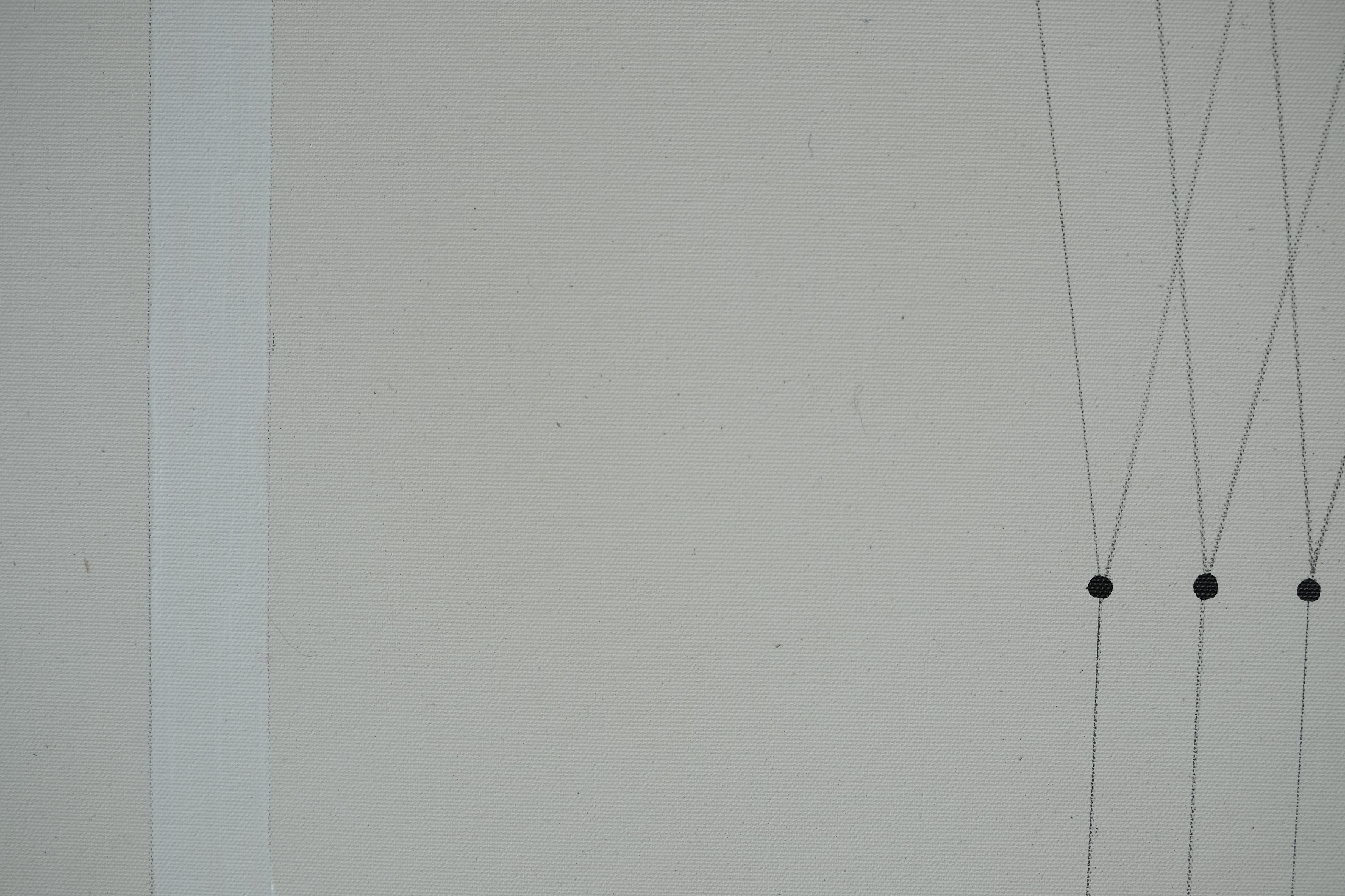 Abstract Geometric Contemporary Painting, Mixed Media, 2020s (Grau), Abstract Painting, von Urte Truskauskaite